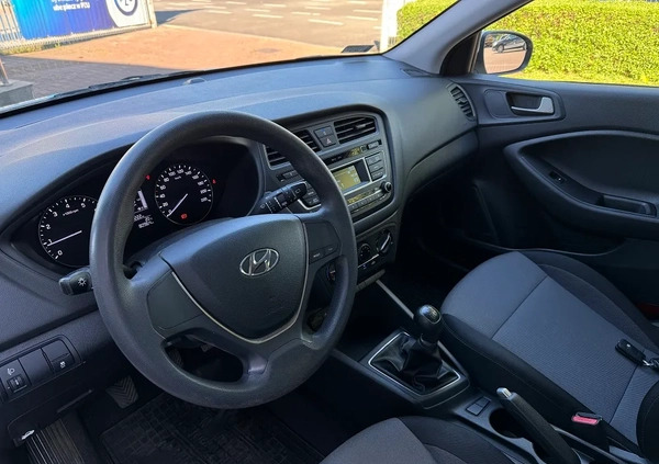 Hyundai i20 cena 42500 przebieg: 80900, rok produkcji 2018 z Żukowo małe 121